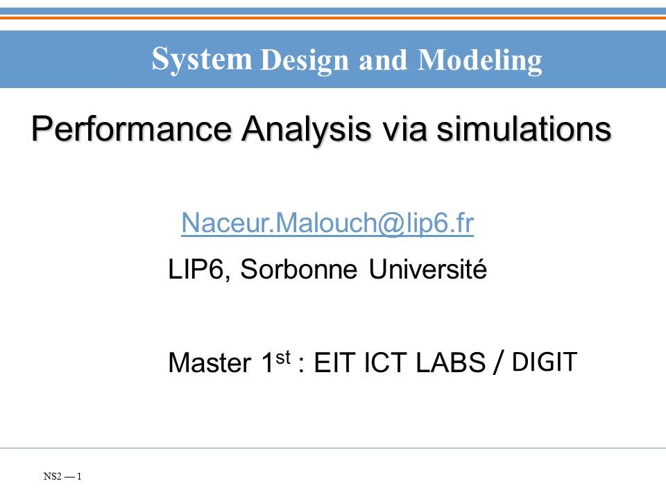 Performance Analysis Via Simulations